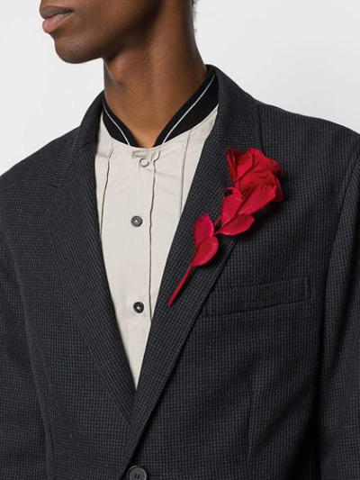 Shop Undercover Rose Lapel Pin In Red