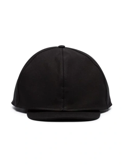 Shop Raf Simons Doubled Baseball Cap In Black