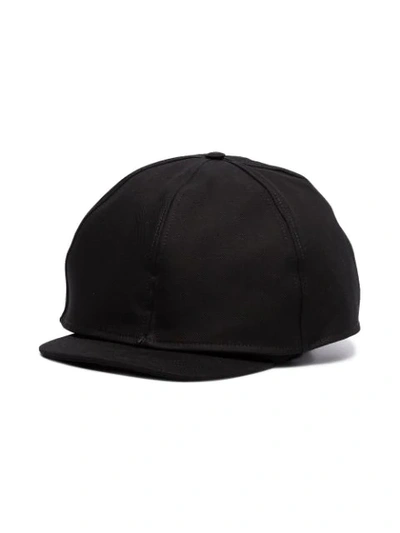 Shop Raf Simons Doubled Baseball Cap In Black