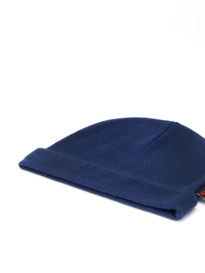 Shop Affix Knitted Beanie Hat In Blue