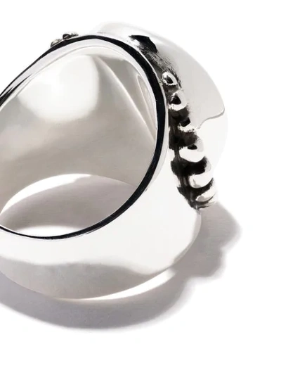 Shop The Great Frog Beaded Eye Ring In Silver