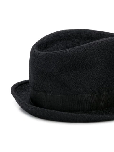 Shop Tagliatore Chris Trilby Hat In N1272 Black