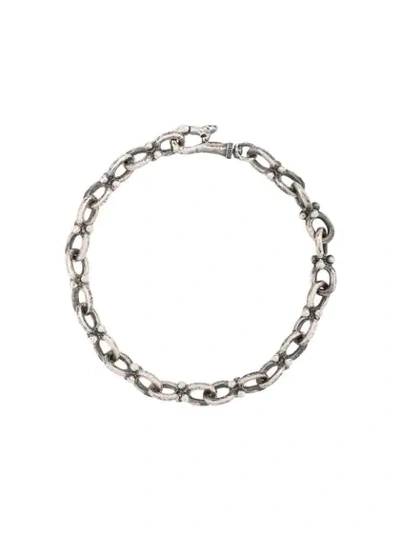 Shop John Varvatos Chain-link Bracelet In Silver