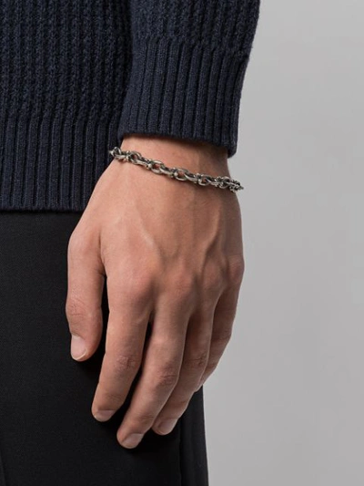 Shop John Varvatos Chain-link Bracelet In Silver
