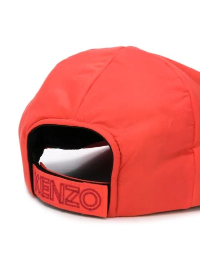 Shop Kenzo Baseballkappe Mit Tigerstickerei In Red