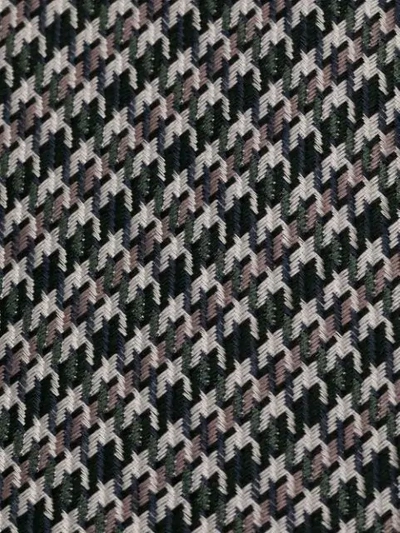 Shop Brioni Houndstooth-print Tie In Multicolour