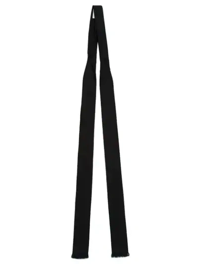 Shop Saint Laurent Ascot Scarf In Black