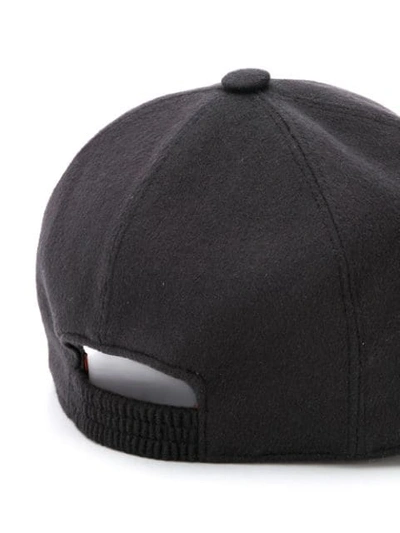 Shop Loro Piana Logo Emboidered Cap In Black
