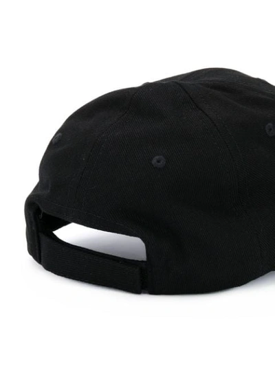 Shop Balenciaga Logo Patch Baseball Hat In Black