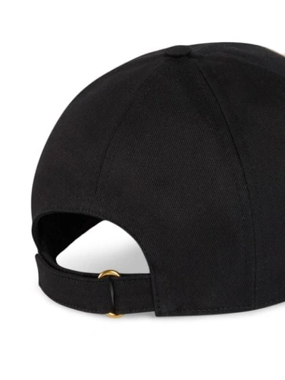 Shop Gucci Worldwide Patch Baseball Hat In Black