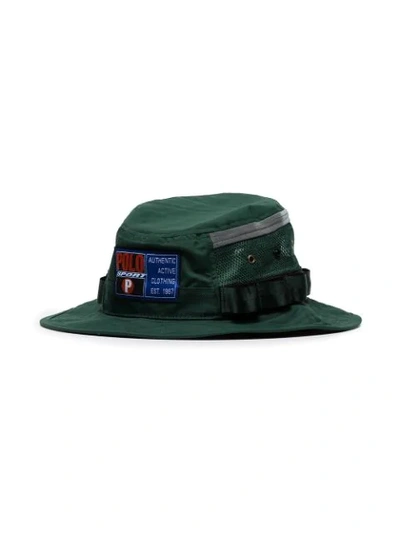 Shop Polo Ralph Lauren Green Sportsman Logo Bucket Hat