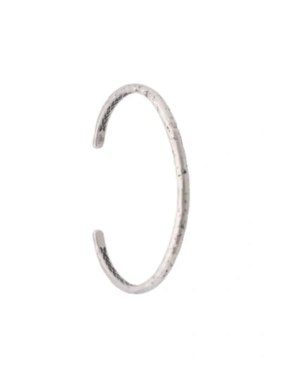 Shop John Varvatos Distressed Cuff Bracelet In Silver