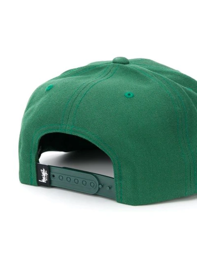 Shop Stussy Embroidered Baseball Cap In Green