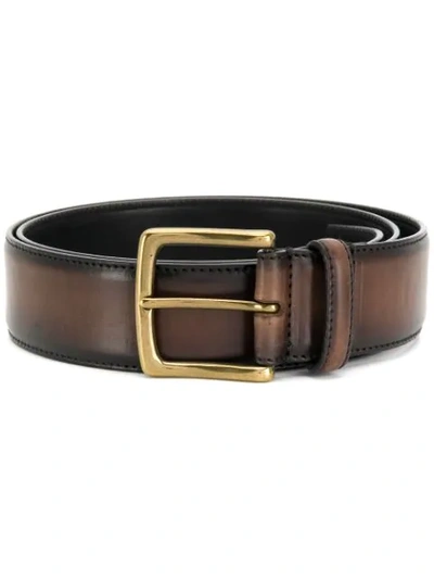 Shop Officine Creative Strip Belt In Brown