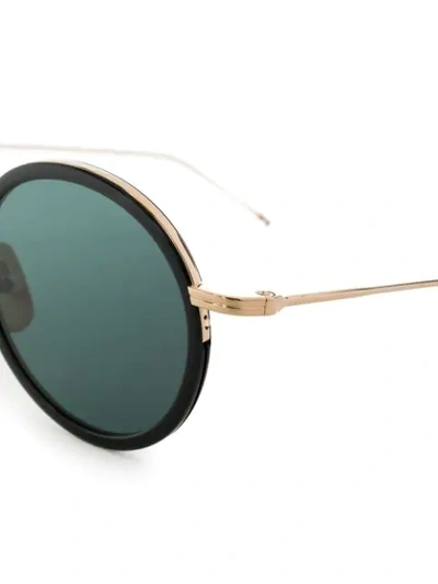 Shop Thom Browne Round Sunglasses In Black