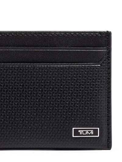 Shop Tumi Textured Slim Cardholder In Black