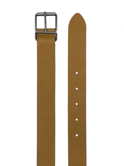 Shop Anderson's Grained Style Belt In Neutrals