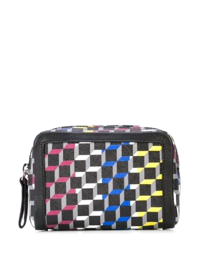 Shop Pierre Hardy Printed Travel Pouch In Black