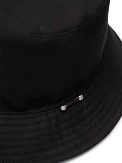 Shop Neil Barrett Pierced Bucket Hat In Black