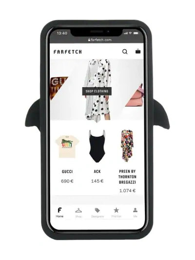 Shop Versace Medusa Head Iphone Xs Max Case In D41