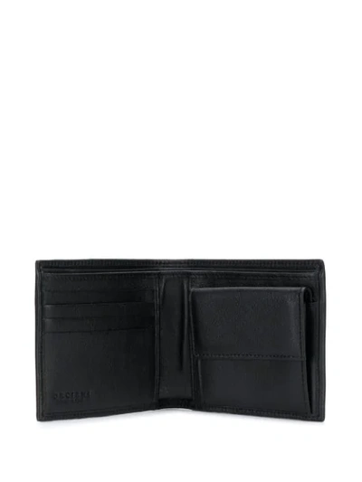 Shop Orciani Logo Embossed Wallet In Black