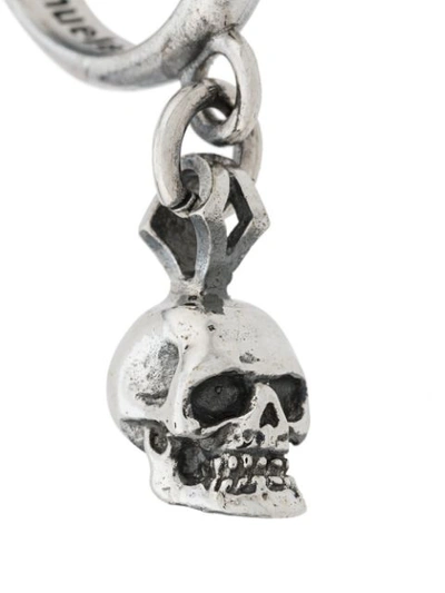 Emanuele Bicocchi Skull Drop Earrings In Silver