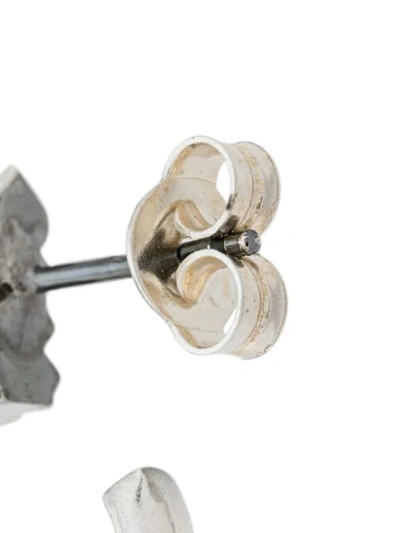 Emanuele Bicocchi Skull Drop Earrings In Silver