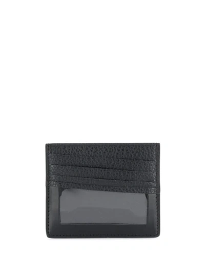 MAISON MARGIELA CLEAR WINDOW CARDHOLDER - 黑色