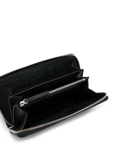 Shop Roberto Cavalli Logo Print Wallet In Black