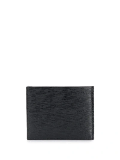 Shop Ferragamo Logo Plaque Wallet In Black
