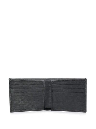 Shop Ferragamo Logo Plaque Wallet In Black