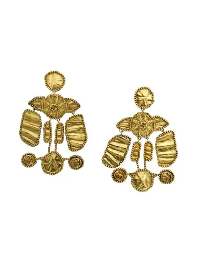 Shop Gucci Ohrringe Im Vintage-look In Gold