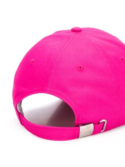 Shop Fila Logo Embroidery Baseball Cap In Pink