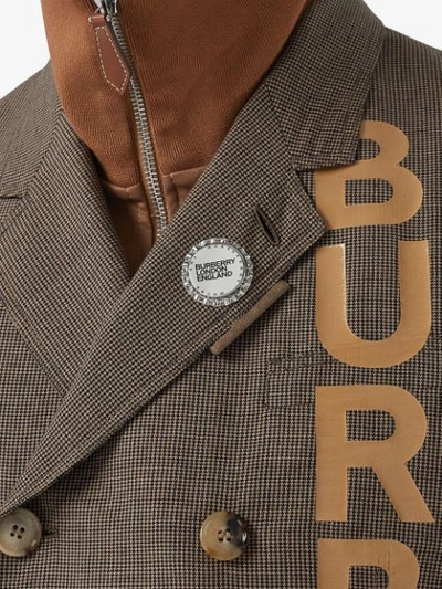 Shop Burberry Logo Bottle Cap Brooch In Metallic