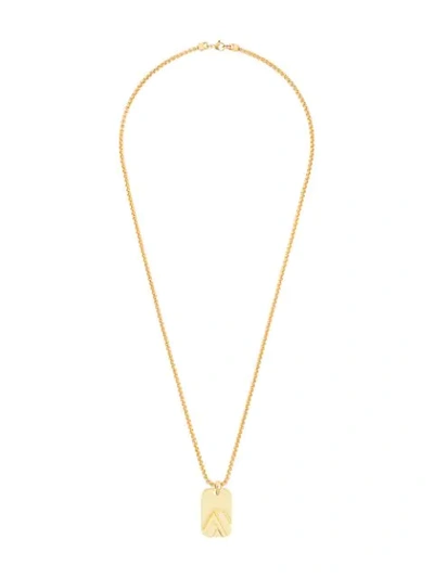 Shop Northskull Chevron Necklace In Gold