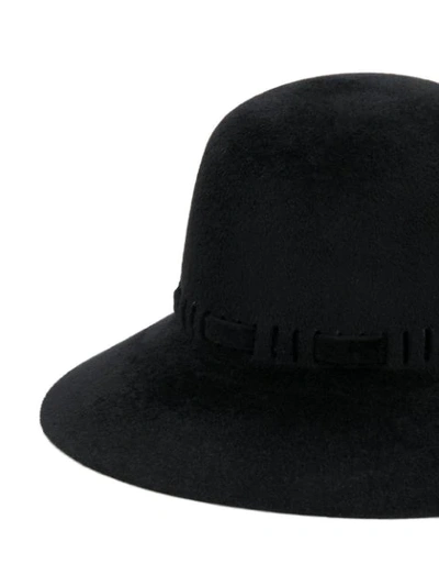 Shop Gucci Tie Detail Bucket Hat In Black