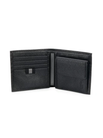 Shop Polo Ralph Lauren Foldable Square Wallet In Black
