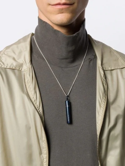 Shop Ambush Bullet Pendant Necklace - Silver