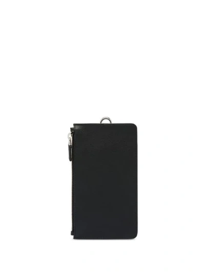 Shop Prada Saffiano Leather Phone Case In Black