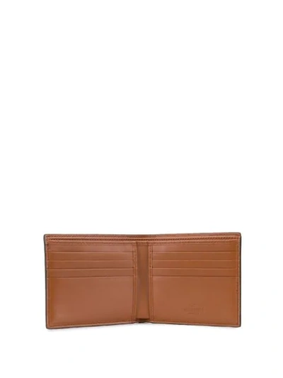 Shop Valentino Garavani Billfold Wallet In Brown