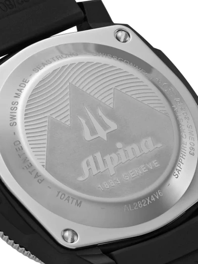 Shop Alpina Seastrong Horological Smartwatch 44mm In Black