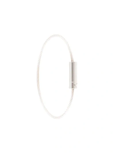 Shop Le Gramme 7g Cable Bracelet - Silver
