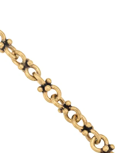 Shop John Varvatos Double Round Chain Necklace In Gold