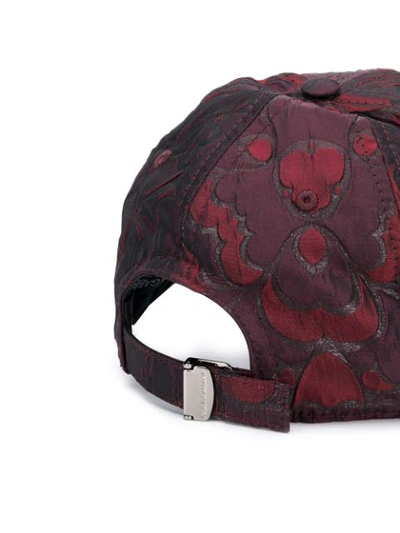 Shop Dolce & Gabbana Dg Patch Jacquard Cap In Red