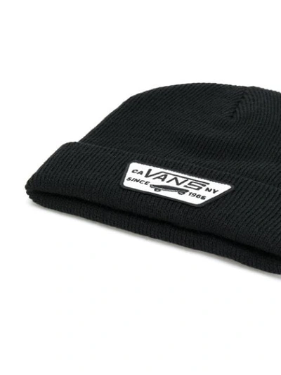 Shop Vans Mütze Mit Logo-patch In Black