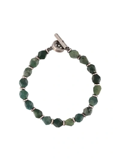 Shop M Cohen The Axiom Bracelet In Moss Agate