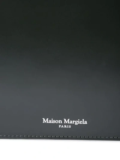 Shop Maison Margiela Logo Patch Card Holder In Black