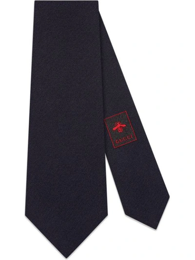 Preppy G underknot wool silk tie