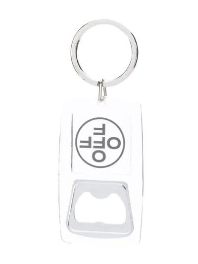 Shop Off-white Bottle Opener Keyring In Neutrals