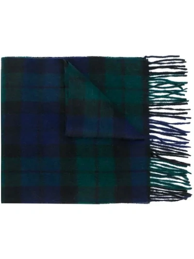 Barbour Checked Scarf In Black Watch